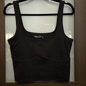 Abercrombie & Fitch Black Fitted Tank